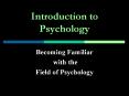 Introduction to Psychology PowerPoint PPT Presentation