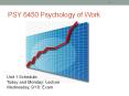 PSY%206450%20Psychology%20of%20Work PowerPoint PPT Presentation