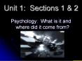 Unit 1: Sections 1 PowerPoint PPT Presentation