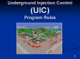 Underground Injection Control  (UIC) Program Rules PowerPoint PPT Presentation