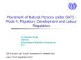 Movement of Natural Persons under GATS - Mode 4: Migration, Development and Labour Regulation PowerPoint PPT Presentation