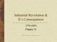 Industrial Revolution PowerPoint PPT Presentation