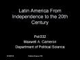 Latin America From Independence to the 20th Century PowerPoint PPT Presentation