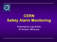 CERN Safety Alarm Monitoring
