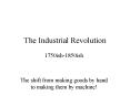 The Industrial Revolution PowerPoint PPT Presentation
