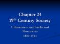 Chapter 24 19th Century Society PowerPoint PPT Presentation