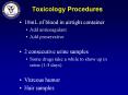 Toxicology Procedures PowerPoint PPT Presentation