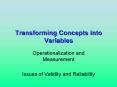 Transforming Concepts into Variables PowerPoint PPT Presentation