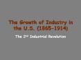 The Growth of Industry in the U.S. (1865-1914) PowerPoint PPT Presentation