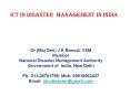 ICT In Disaster Management In India PowerPoint PPT Presentation