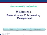 What is Inventory Management & 5S?