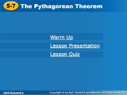 The Pythagorean Theorem