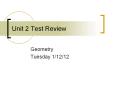 Unit 2 Test Review PowerPoint PPT Presentation