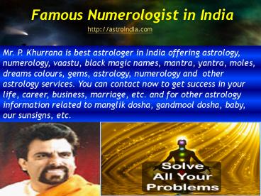 Astro India - Famous Numerologist in India