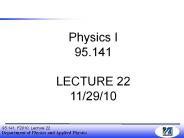 Welcome to Physics I !!!