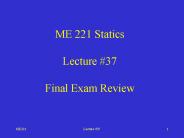 ME 221  Statics