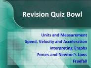 Revision Quiz Bowl