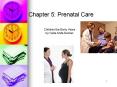 Chapter 5: Prenatal Care PowerPoint PPT Presentation