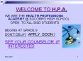 WELCOME TO H.P.A. PowerPoint PPT Presentation