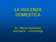 LA VIOLENZA DOMESTICA