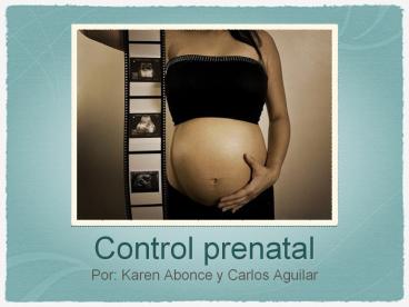 Control prenatal