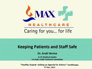 Keeping Patients and Staff Safe
