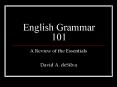 English Grammar 101 PowerPoint PPT Presentation