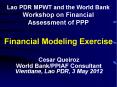 Financial Modeling Exercise PowerPoint PPT Presentation