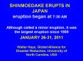 SHINMOEDAKE ERUPTS IN JAPAN eruption began at 7:30 AM PowerPoint PPT Presentation