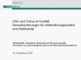 USA und China im Konflikt Herausforderungen f PowerPoint PPT Presentation