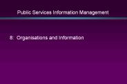 Public Services Information Management