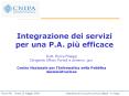 Forum PA,  Roma 13 maggio 2004Integrazione dei servizi per una PA pi PowerPoint PPT Presentation