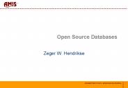 Open Source Databases