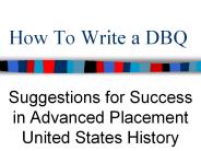 How To Write a DBQ