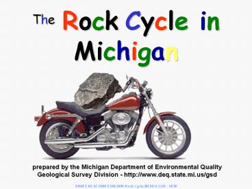 The Rock Cycle in Michigan