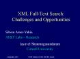 XML Full-Text Search: Challenges and Opportunities PowerPoint PPT Presentation