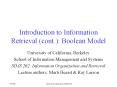 Introduction to Information Retrieval (cont.): Boolean Model PowerPoint PPT Presentation