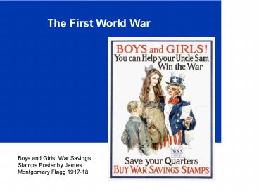 The First World War