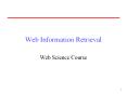 Web Information Retrieval PowerPoint PPT Presentation