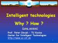 Intelligent technologies PowerPoint PPT Presentation