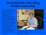 Glenn Kriczky Providing Stellar Leadership