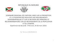 REPUBLIQUE DU BURUNDI