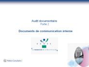 Audit documentaire Partie 2   Documents de communication interne