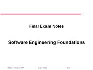 Final Exam Notes