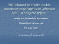 Mid infrared-terahertz double resonance experiments at Jefferson Lab  PowerPoint PPT Presentation