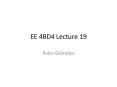 EE 4BD4 Lecture 19 PowerPoint PPT Presentation