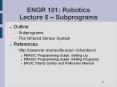 ENGR 101: Robotics Lecture 5  PowerPoint PPT Presentation