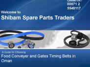 Efficient Food Conveyer and Gates Timing Belts in Oman