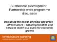 Infrastructure planning Sustainable Development Partnership 21 April 2009 PowerPoint PPT Presentation