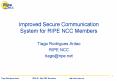 Improved Secure Communication System for RIPE NCC Members PowerPoint PPT Presentation